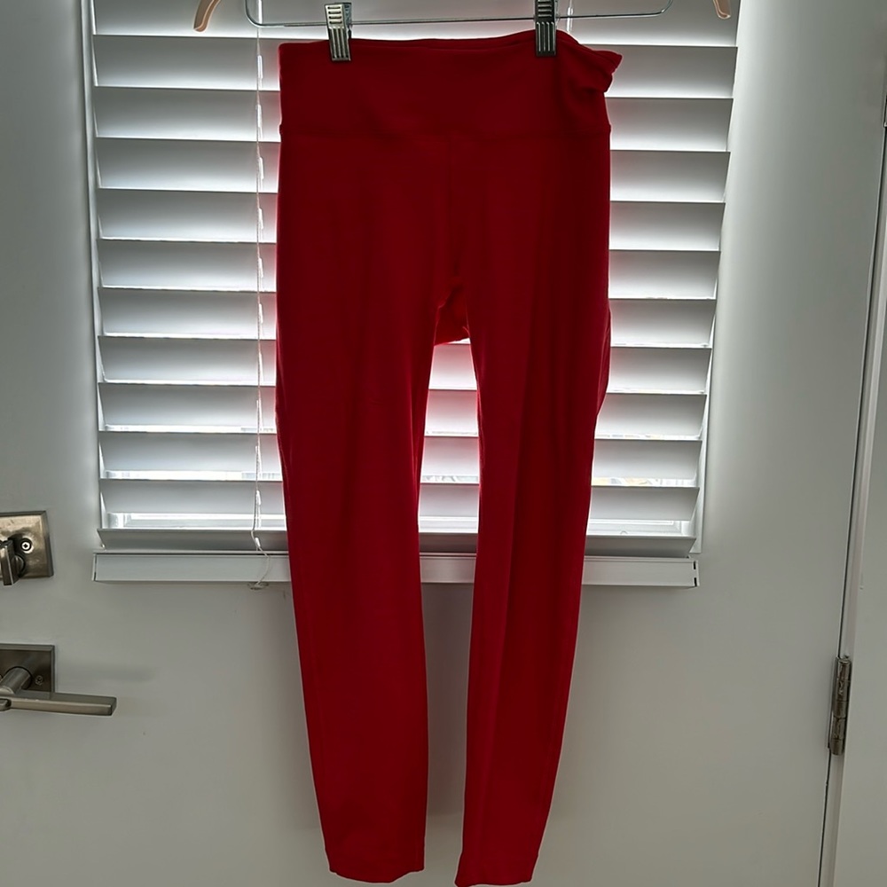 OUTDOOR VOICES Techsweat leggings - red | size small